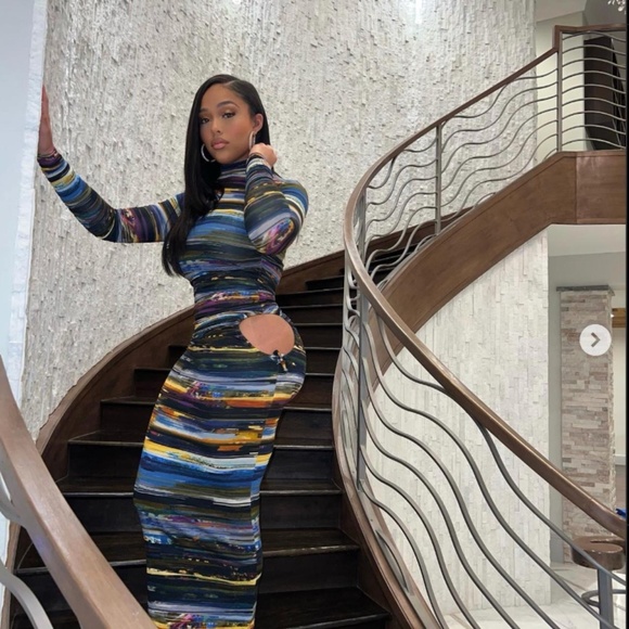 Dandy Clo Paint Stroke Dress - Picture 1 of 4